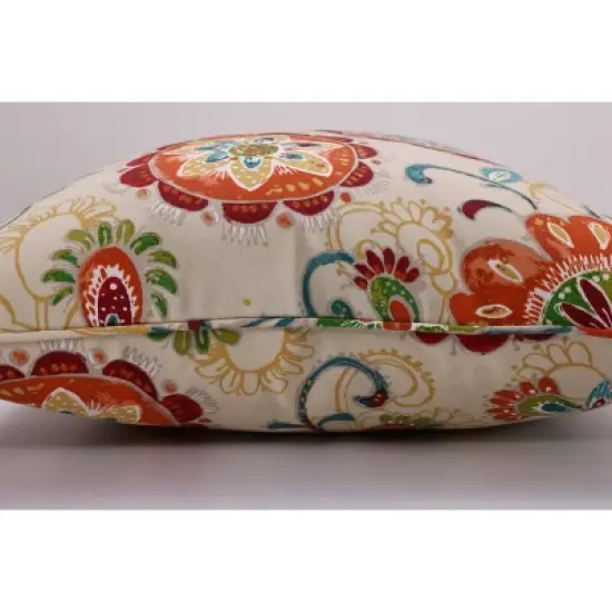 25" Outdoor/Indoor Floor Pillow Fanfare Sonoma - Pillow Perfect image {1}