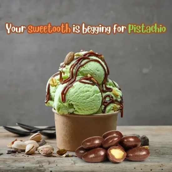 Milk Chocolate Covered Pistachios by It's Delish, 48 OZ Jumbo Container image {3}