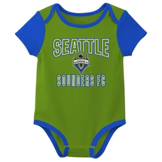 MLS Seattle Sounders FC Infant 3pk Bodysuit image {3}