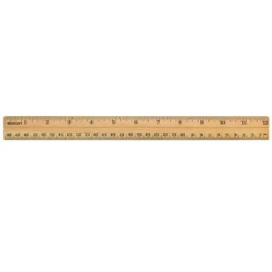 Westcott Ruler, 12" School Wood image {1}