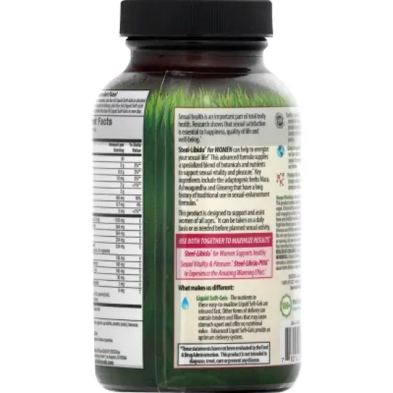 Irwin Naturals Steel-Libido for Women Dietary Supplement Liquid Softgels - 75ct image {2}