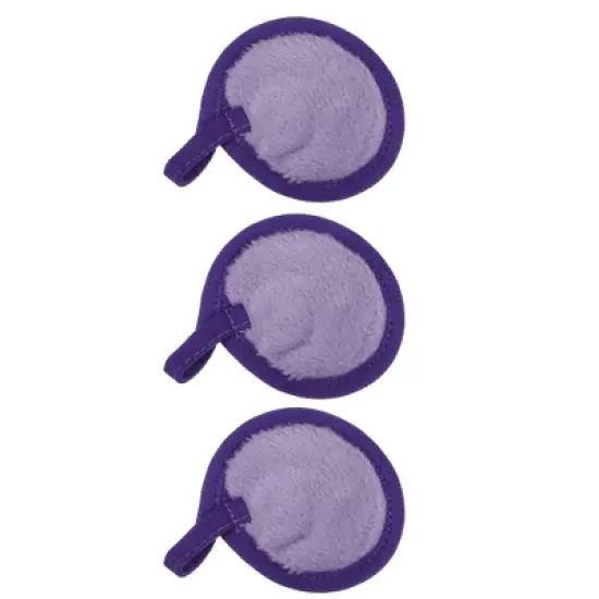 Unique Bargains Soft Flannel Pads Reusable Makeup Remover Eco Pads Facial Make Up Cleansing Removal for Most Skin Types 3 Pcs image {7}