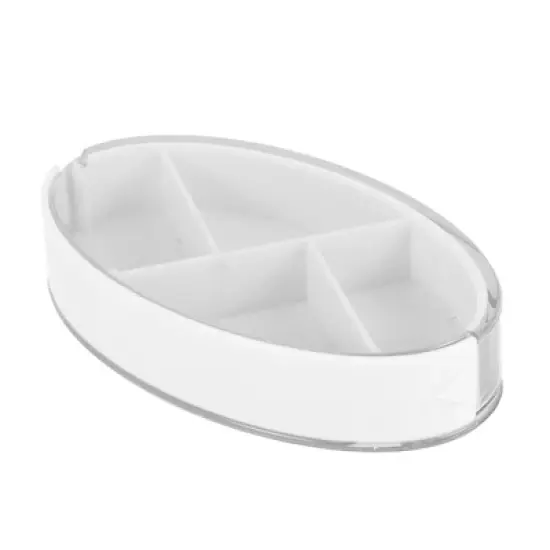 Unique Bargains 4 Grids Rotating Lid Pill Case 1 Pc image {9}