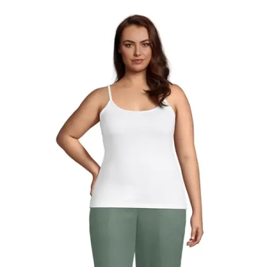 Lands' End Women's Supima Cotton Camisole image {5}