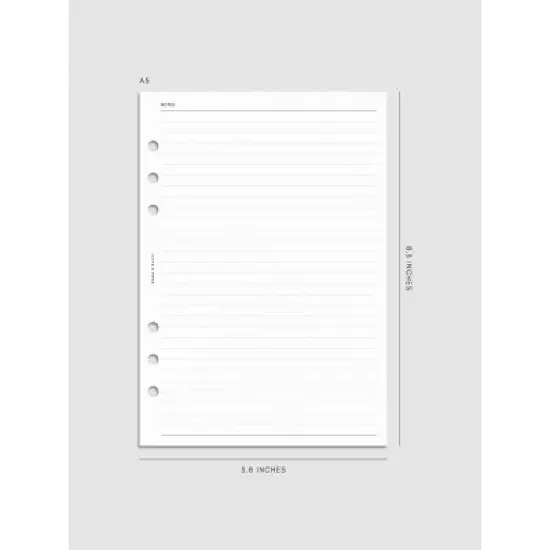 2026 Dated Vertical Weekly Planner Inserts | Monday Start | Cloth & Paper image {8}