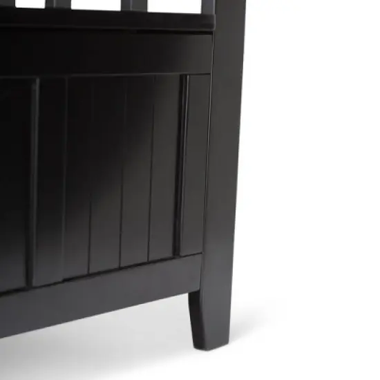 Normandy Solid Wood Entryway Storage Bench - Wyndenhall image {2}