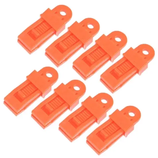 Unique Bargains Plastic Waterproof Weather-Resistant Lightweight Tarp Clips 12 Pcs image {8}