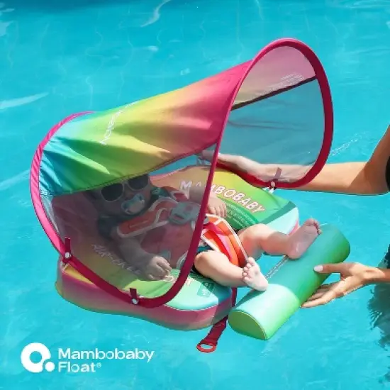 Mambobaby Trendy Voyager Baby Pool Float with Canopy image {6}