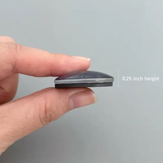 Wrapables Crystal Glass Magnets, Refrigerator Magnets for Office Whiteboards, Cabinets, Lockers (Set of 12), Marble Rock image {3}