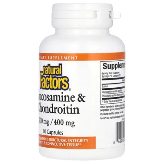 Natural Factors Glucosamine & Chondroitin, 60 Capsules image {3}