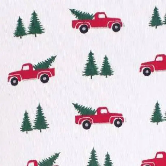 Hudson Baby Infant Boy Cotton Layette Set, Christmas Tree image {2}