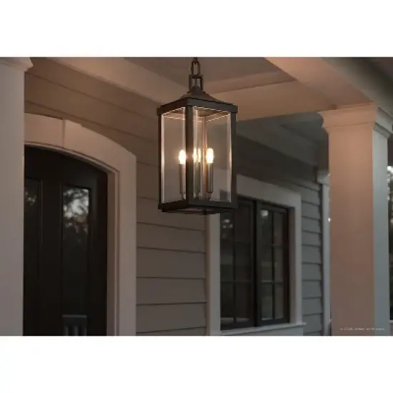 Urban Ambiance Luxury Colonial Outdoor Pendant Light,  23-3/4" x 9-1/2",  Olde Bronze Finish, UHP1191 image {2}