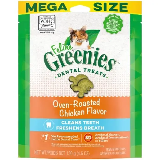 Greenies Dental Cat Treats Oven-Roasted Chicken image {14}