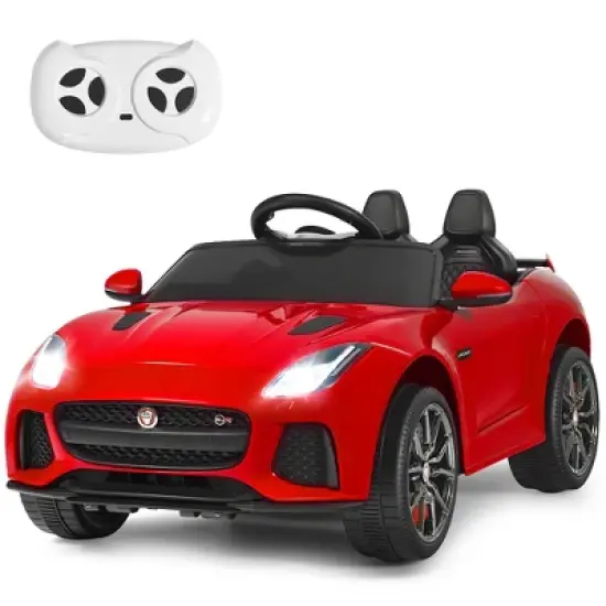 Costway 12V Jaguar F-Type SVR Licensed Kids Ride On Car Motorized Vehicle w/ MP3  Navy image {11}