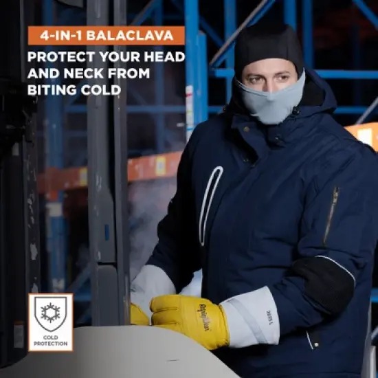 RefrigiWear 4-in-1 Stretch Knit Convertible Balaclava Face Mask, One Size image {2}