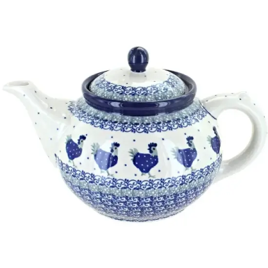 Blue Rose Polish Pottery 60 Ceramika Artystyczna Medium Teapot image {2}