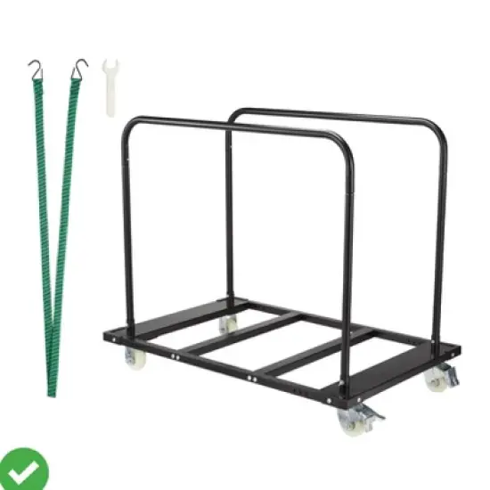 Drywall Cart Steel Panel Truck1500 LBS Heavy Duty Drywall Cart Steel Panel Truck w/Wheels Chair Cart Desk Trolley image {7}