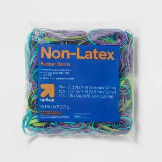 300ct Rubber Bands Assorted Size and Colors - up&up&trade; image {4}