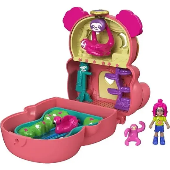 Polly Pocket Flip & Find Sloth Compact image {1}