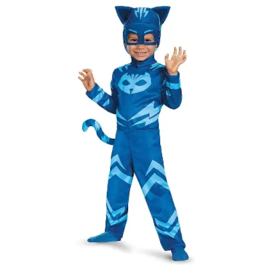 Disguise Toddler Boys' Deluxe PJ Masks Catboy Jumpsuit Costume image {2}