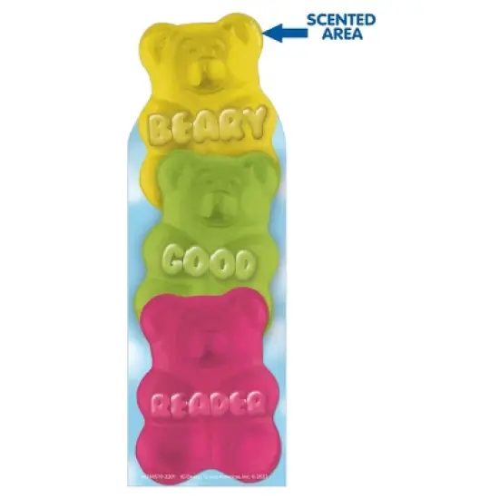 Eureka&reg; Beary Good Reader Gummy Bear Scented Bookmarks, 24 Per Pack, 3 Packs image {4}