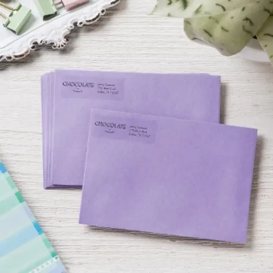 Avery Glossy Clear Address Labels, Sure Feed Technology, Laser/Inkjet, 2/3" x 1-3/4", 600 Labels (6520) image {6}