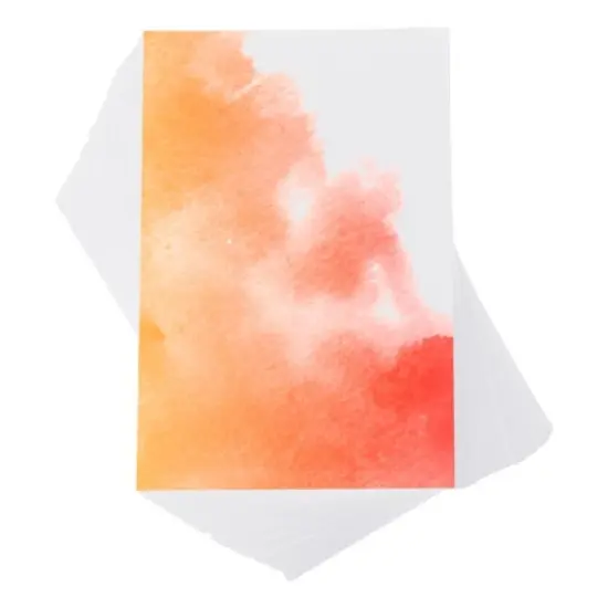 Unique Bargains Pure Cotton Water Coloring Paint Papers 100 Pcs White image {5}