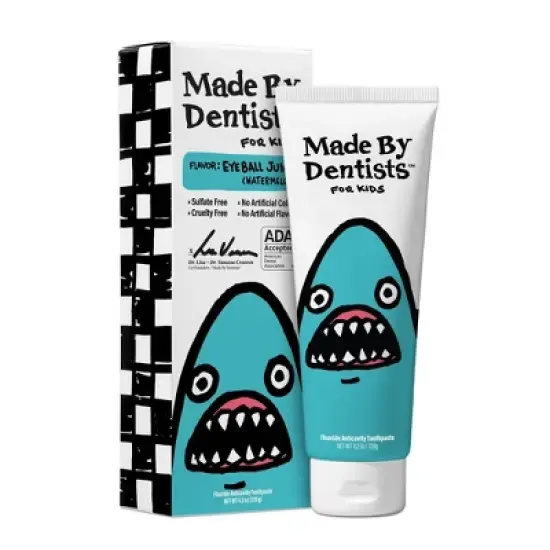 Made by Dentists Kids' Shark Fluoride Anticavity Toothpaste - Watermelon - 4.2oz image {5}