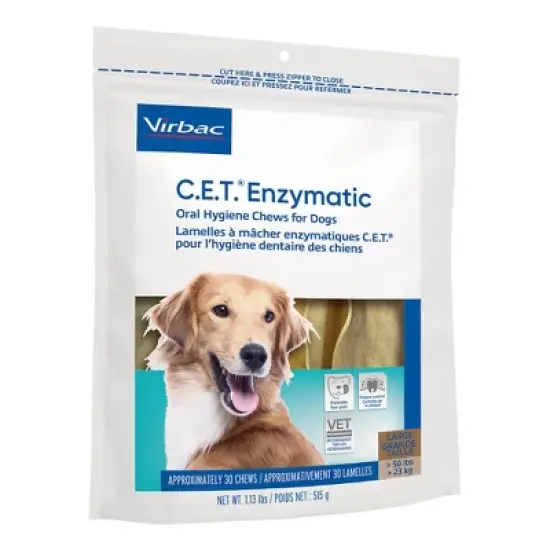Virbac C.E.T. Enzymatic Oral Chews for Dogs image {1}