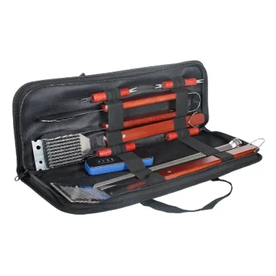 17pc BBQ Stainless Steel Grill Spatula Set Black - Room Essentials&trade; image {1}