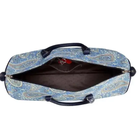 Signare USA Paisley Blue Big Holdall/Duffel Bag image {1}