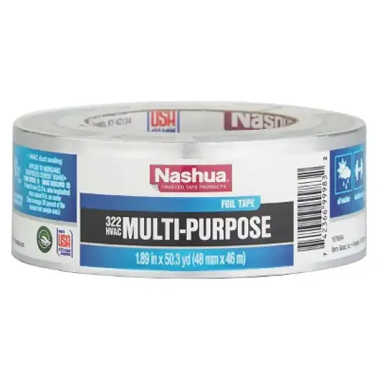 Nashua&reg; 322 Multi-Purpose HVAC Foil Tape, 1.89 In. x 50 Yards image {2}