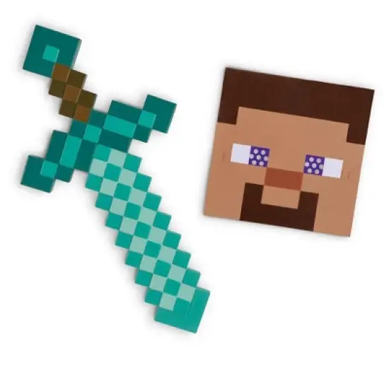Minecraft Sword and Mask Set image {1}