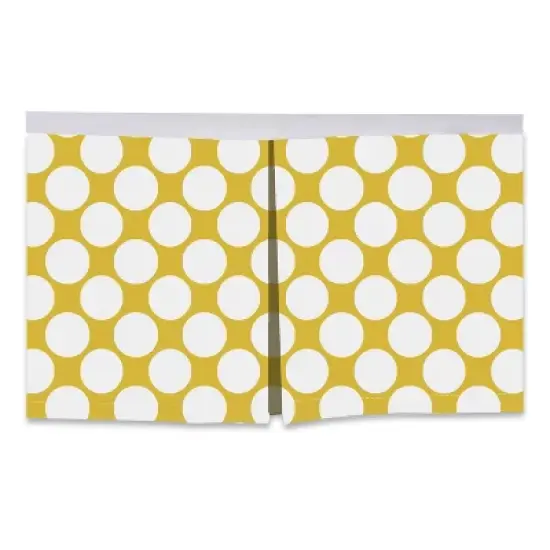 Bacati - Large Dots Crib/Toddler Bed Skirt - Yellow image {2}