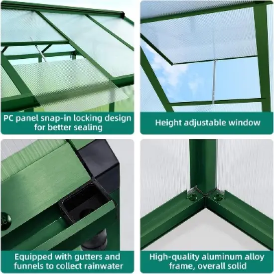 GustoWave Large Walk-In Outdoor Greenhouse for Backyard, Patio, and Lawn Gardening image {2}