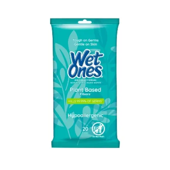 Wet Ones Antibacterial Plant Based Hand Wipes - 20ct image {6}
