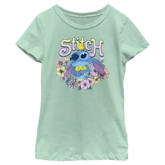 Girl's Lilo & Stitch Springtime Stitch T-Shirt image {3}