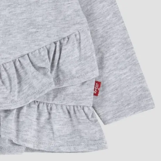 Levi's&reg; Toddler Girls' Logo Top & Denim Bottom Set - Blue/Gray image {2}