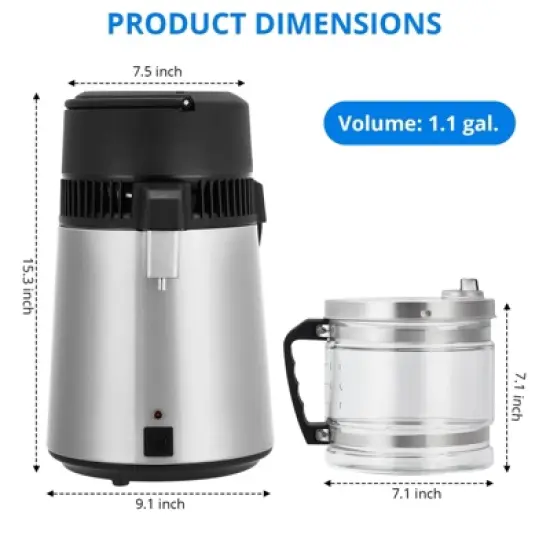 4L Water Distiller,Efficient Distilled Water Machine for Home Use&pound;&not;Pure Water Purifer Filter image {4}