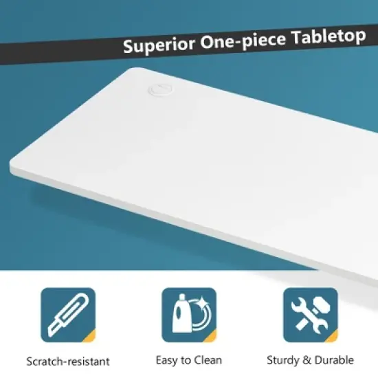 Costway 48'' Universal One-Piece Tabletop for Standard & Sit to Stand Desk Frame image {5}