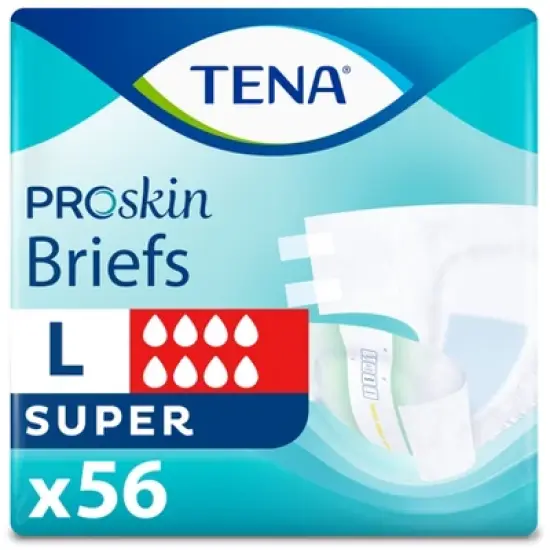 Tena Super Large Incontinence Briefs - 56ct/4pk image {7}