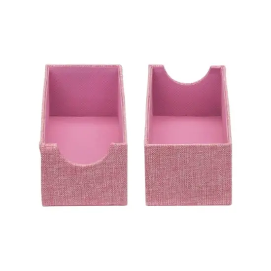 Household Essentials Set of 2 Narrow Drawer Trays Carnation Pink image {4}