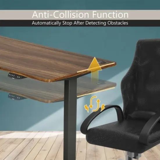 Costway Industrial Electric Adjustable Standing up Desk Dual Motor w/ Controller image {8}