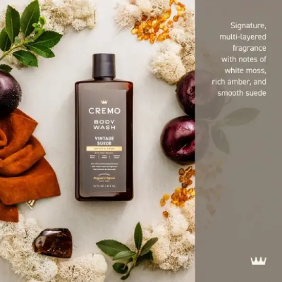 Cremo Vintage Suede Body Wash - 16 fl oz image {2}