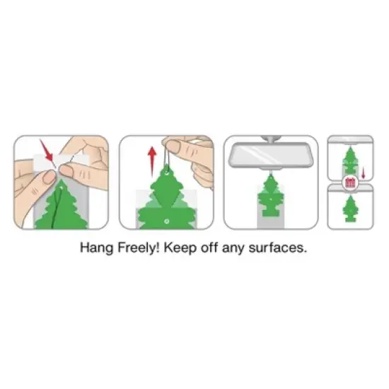 Little Trees 3pk Dragon Fruit Air Fresheners: Car Freshener, Disposable, Non-Powered, Purple, Paper, Keep Out of Reach of Children image {5}