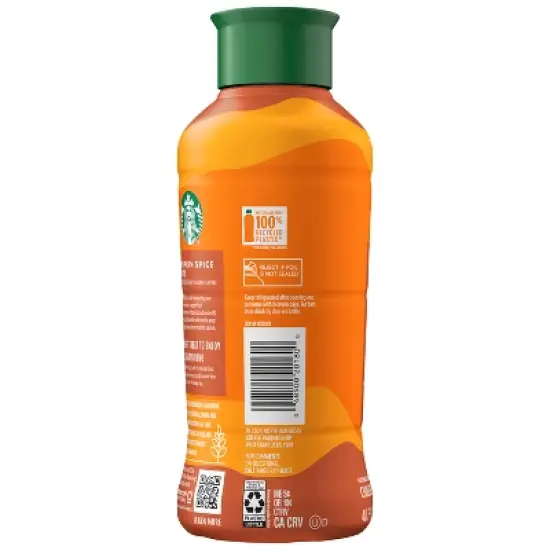 Starbucks Iced Pumpkin Spice Latte Espresso Beverage - 40 fl oz image {2}