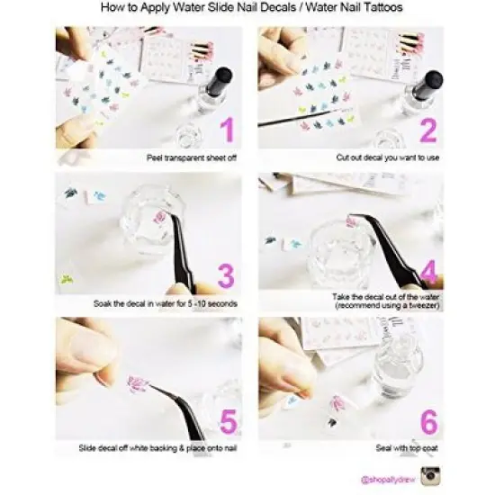 Wrapables 12 Sheets Starry Night Galaxy Water Slide Nail Art image {3}