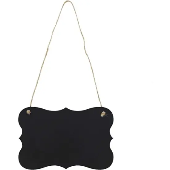 Juvale 6-Pack Black Hanging Acrylic Chalkboard Message Board Signs Liquid & Standard Chalk 4 x 6 in image {4}