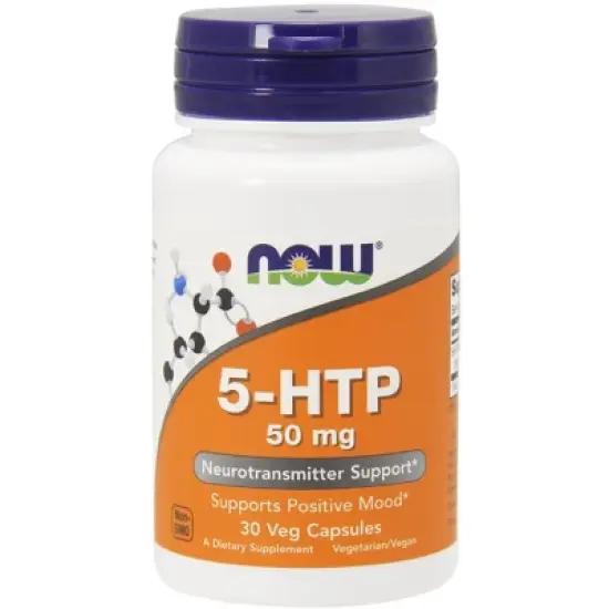 5-HTP 50mg by Now Foods  -  30 VegCap image {2}