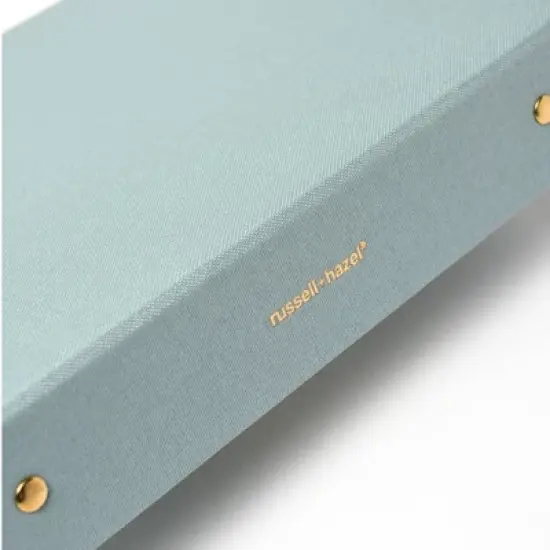 Russell+Hazel Mini Bookcloth 3 Ring Binder Dew image {3}